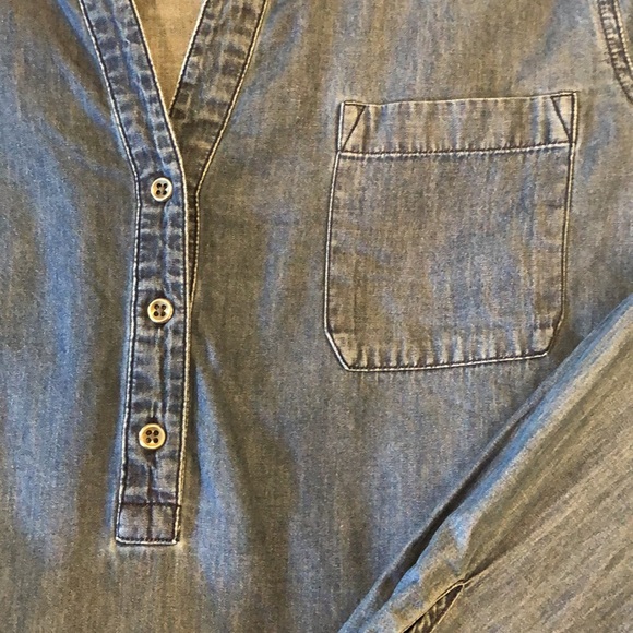 Old Navy women’s denim tunic.  Size large. - Picture 4 of 6